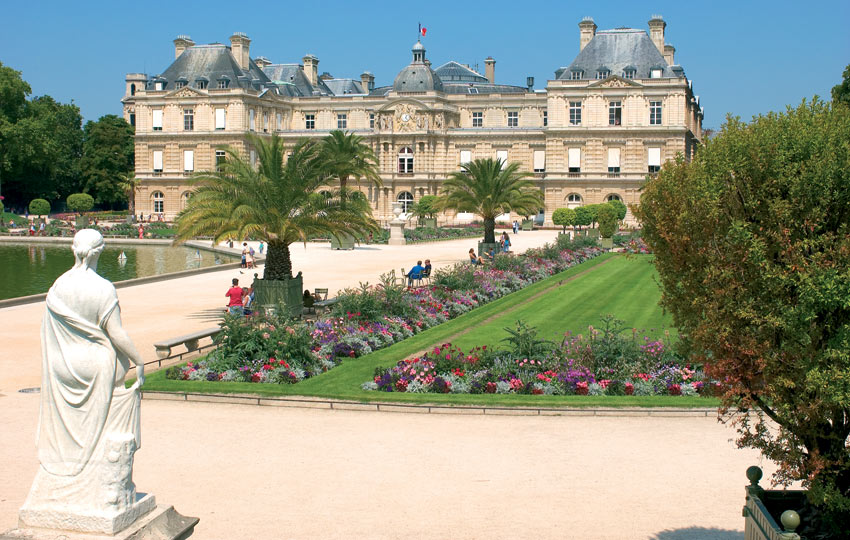 Luxembourg gardens in Paris