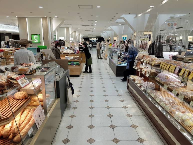 Department store food market in Japan